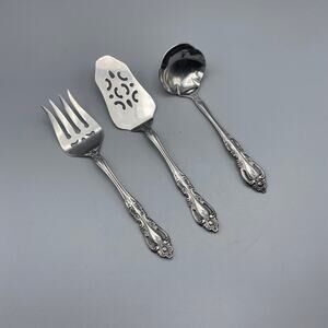 Imperial Stainless CHALMETTE Serving Pieces 3pcs Flatware Pie Server Gravy Ladle